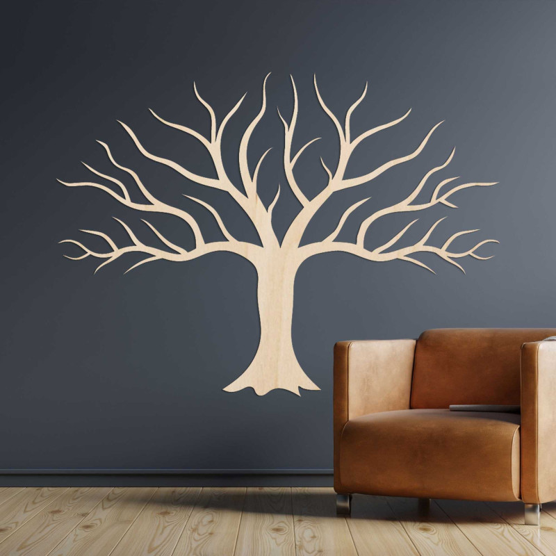 Decor de perete din lemn ramuri de copac - KORNE