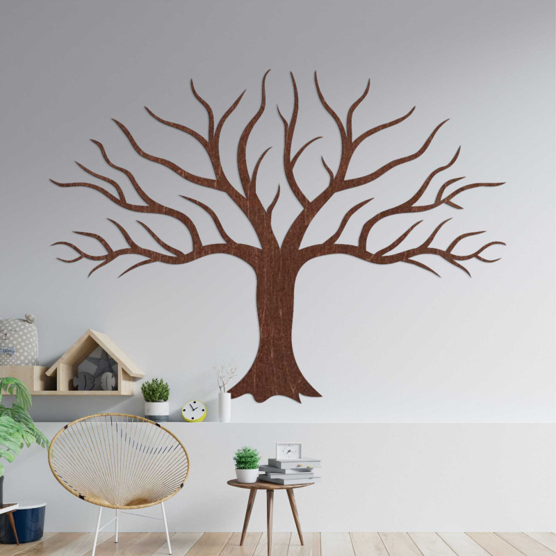 Decor de perete din lemn ramuri de copac - KORNE