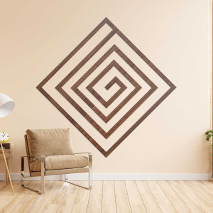 Decor geometric din lemn - WOORTLE