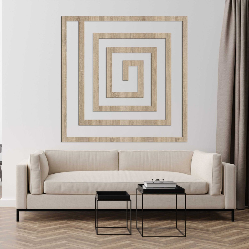 Decor geometric din lemn - WOORTLE