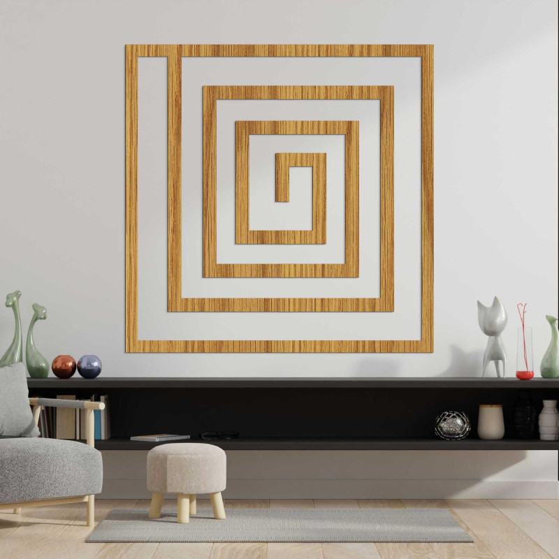 Decor geometric din lemn - WOORTLE