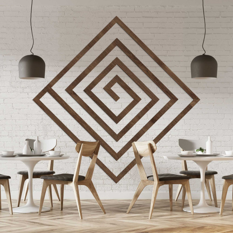 Decor geometric din lemn - WOORTLE