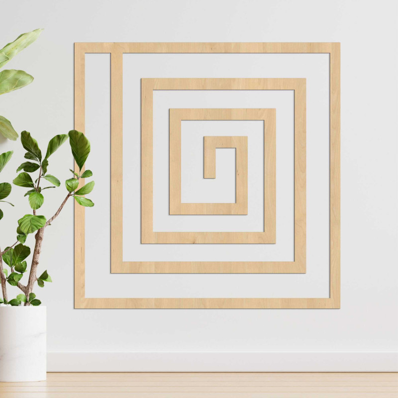 Decor geometric din lemn - WOORTLE