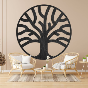 Decor elegant de perete din lemn copac de viață - SILVA