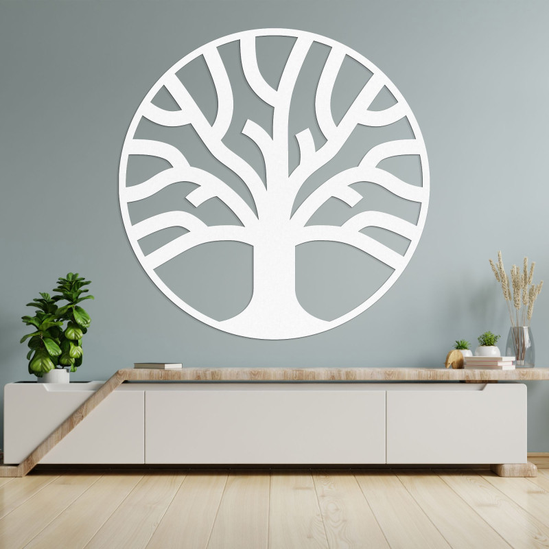 Decor elegant de perete din lemn copac de viață - SILVA