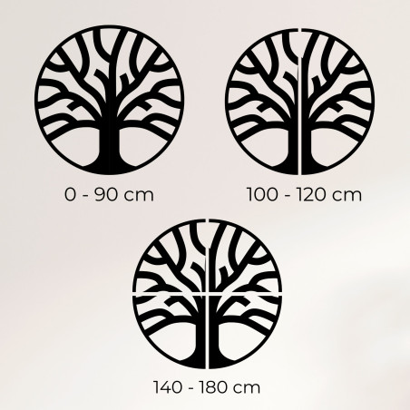 Decor elegant de perete din lemn copac de viață - SILVA