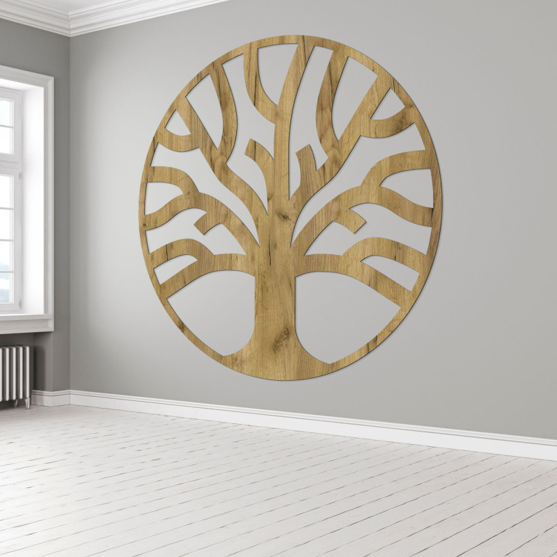 Decor de perete din lemn fin copac al vieții - ORIGO