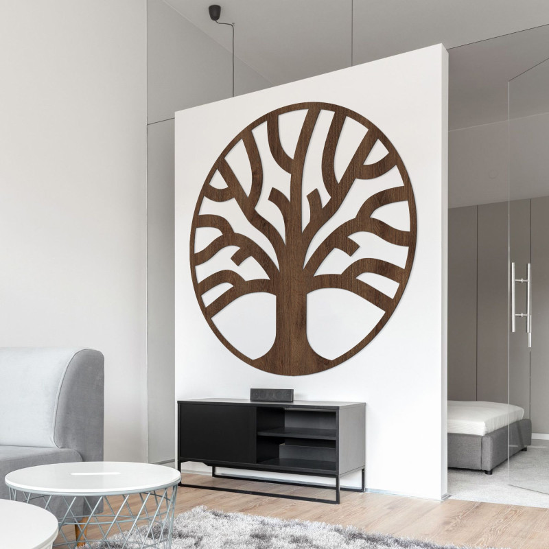 Decor de perete din lemn fin copac al vieții - ORIGO