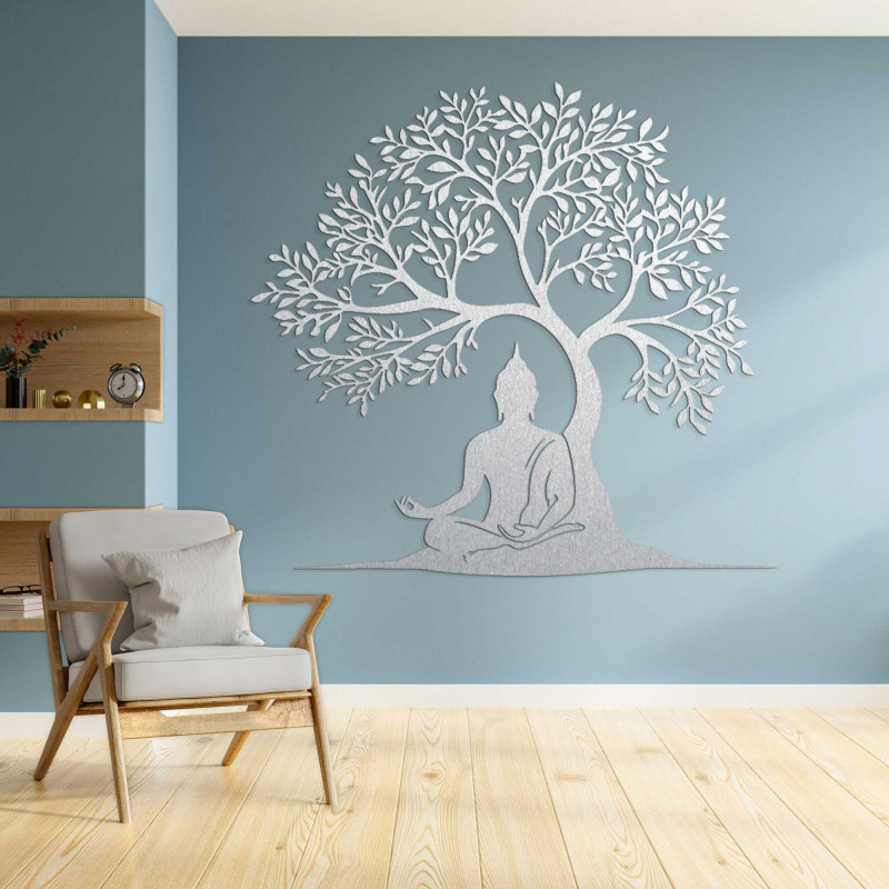Decor din lemn Buddha și copacul vieții - MEARNE