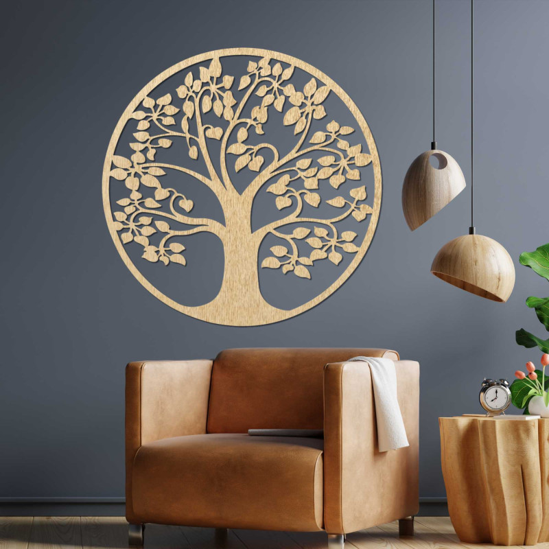 Decor din lemn copac al vieții - MAKJAK