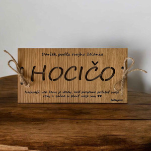 Plic de bani din lemn - ORICE 20 x 10 cm 2