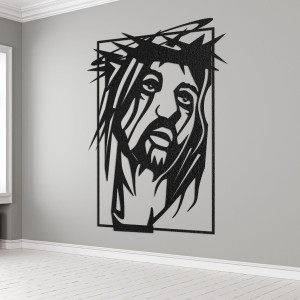 Imagine de perete din lemn Iisus Hristos - FAITHO
