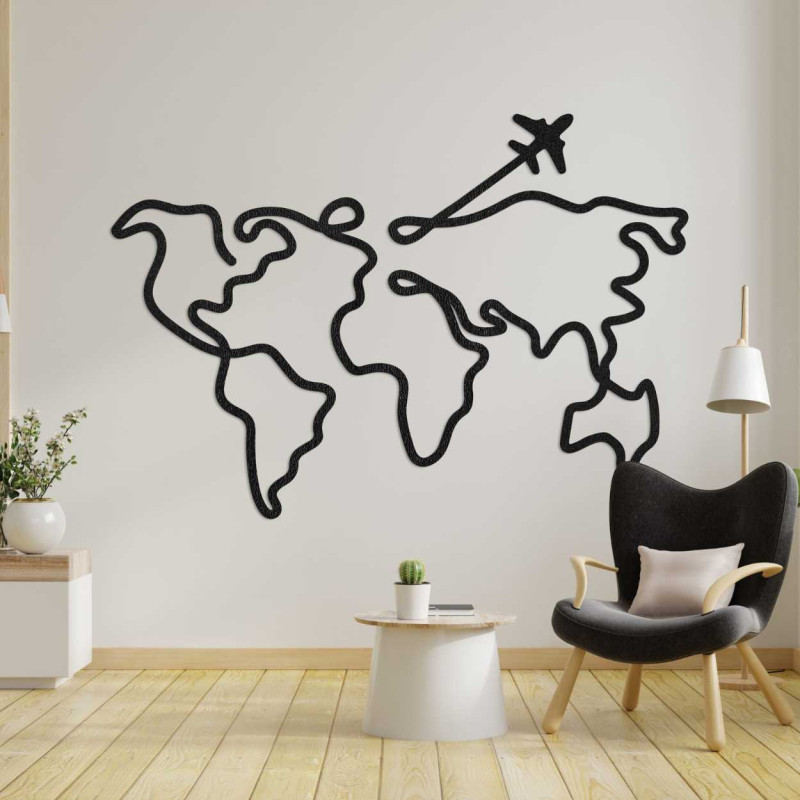 Hartă de perete din lemn - LOTAPO