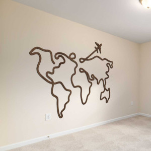 Hartă de perete din lemn - LOTAPO 2