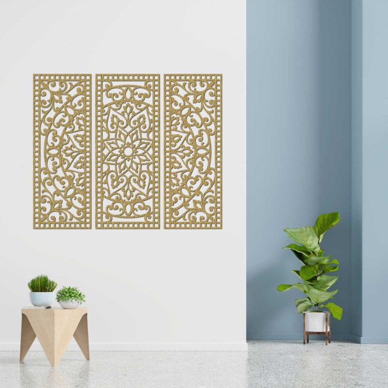 Panou mandala din trei piese pentru decorarea...