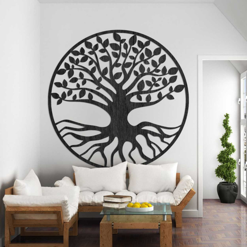 Imagine din lemn pe perete