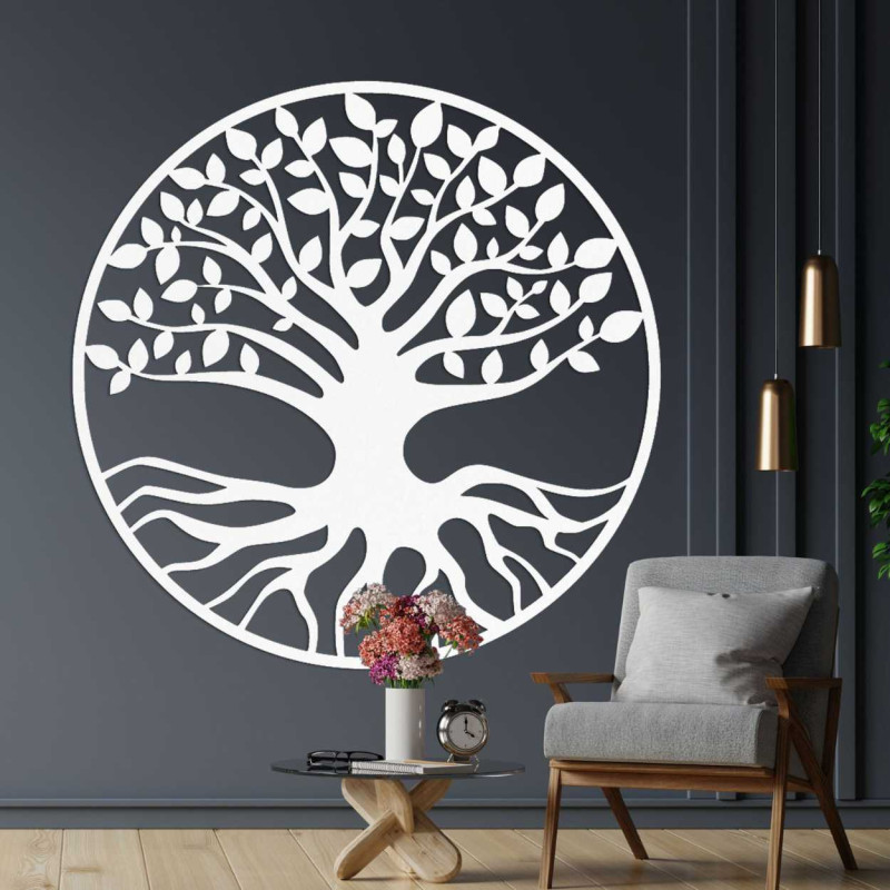 Decor de perete bonsai din lemn