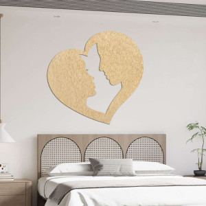 pictură murală cuplu îndrăgostit în inimă 2