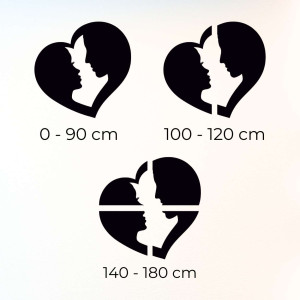 pictură murală cuplu îndrăgostit în inimă 2