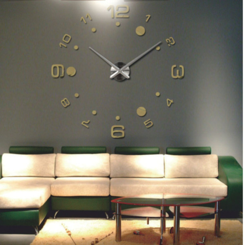 Ceas de perete 3D mare din plastic - DEREK