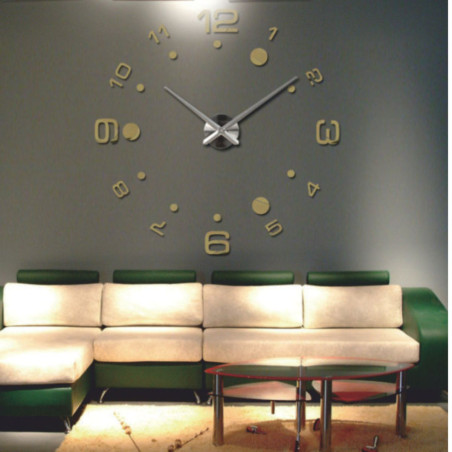 Ceas de perete 3D mare din plastic - DEREK