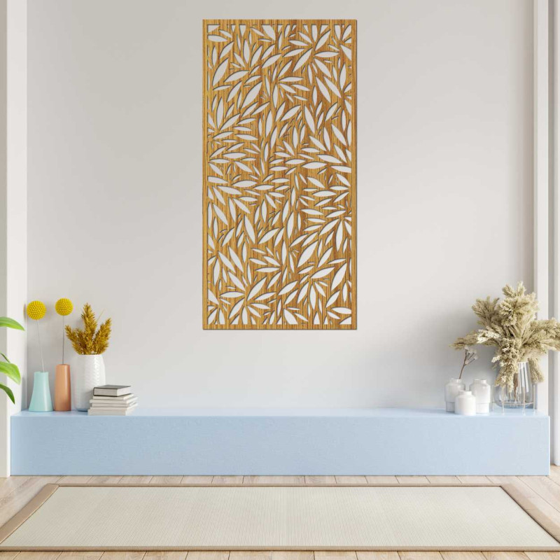 Decorațiune naturală elegantă cu decupaje din frunze