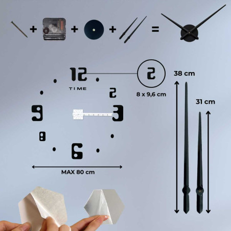 Ceas de perete cu inscripția TIME sub numărul doisprezece și un stil numeric modern. Ceas de perete cu inscripția TIME sub numărul doisprezece și un stil numeric modern.