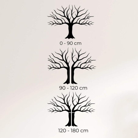 Pictură murală decorativă din lemn cu ramuri de copaci