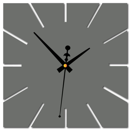 Ceas de perete minimalist cu design pătrat - KAVARDI