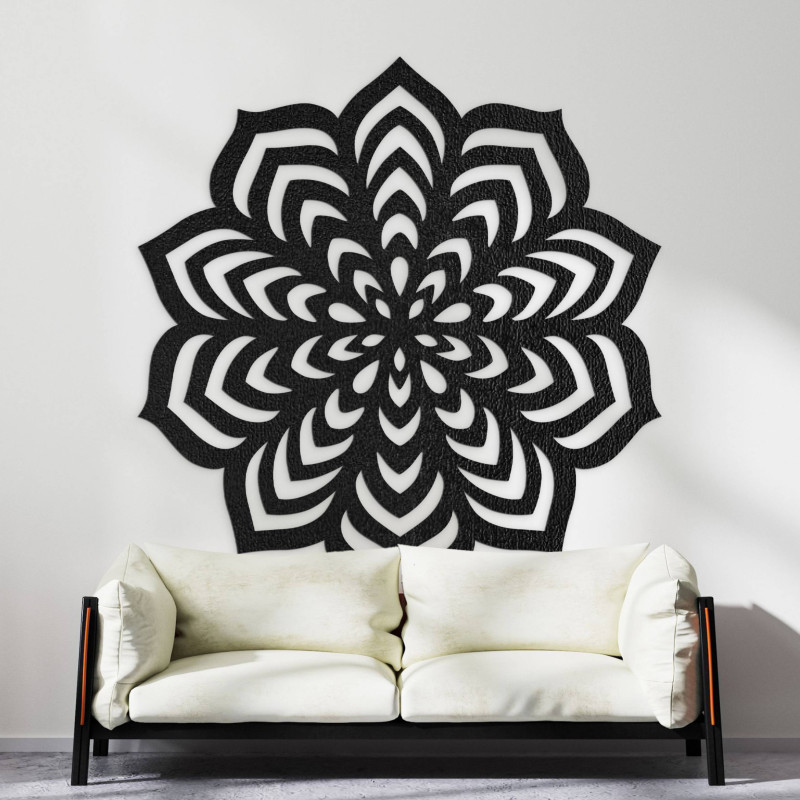 Decor cu un aranjament echilibrat de forme într-un cerc central.