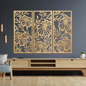 Tablou din lemn sculptat manual - decor natural