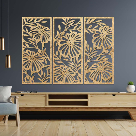 Tablou din lemn sculptat manual - decor natural