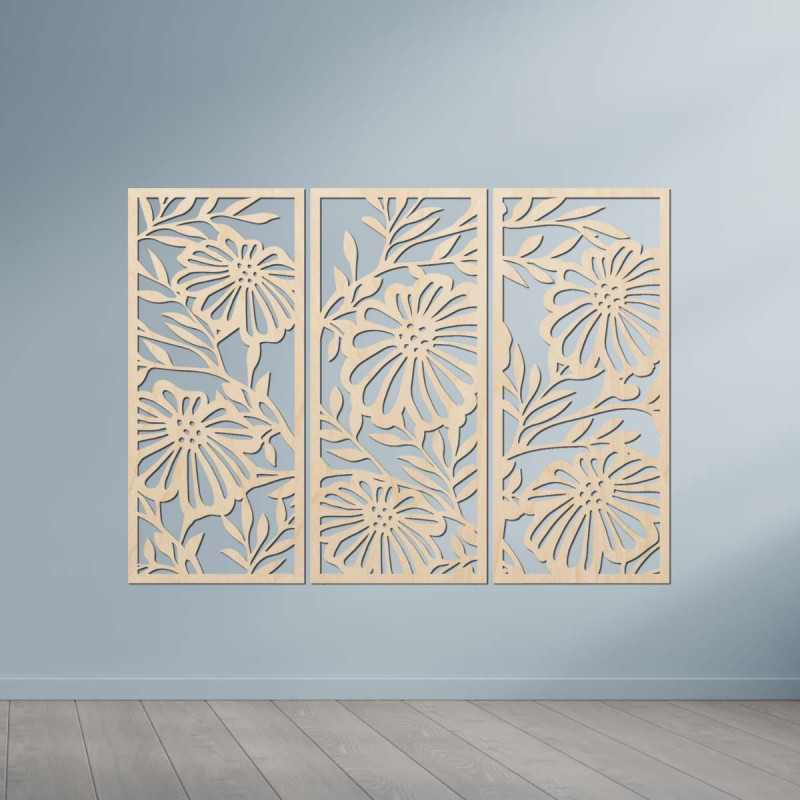 Ornament din lemn - un perete elegant pentru interior