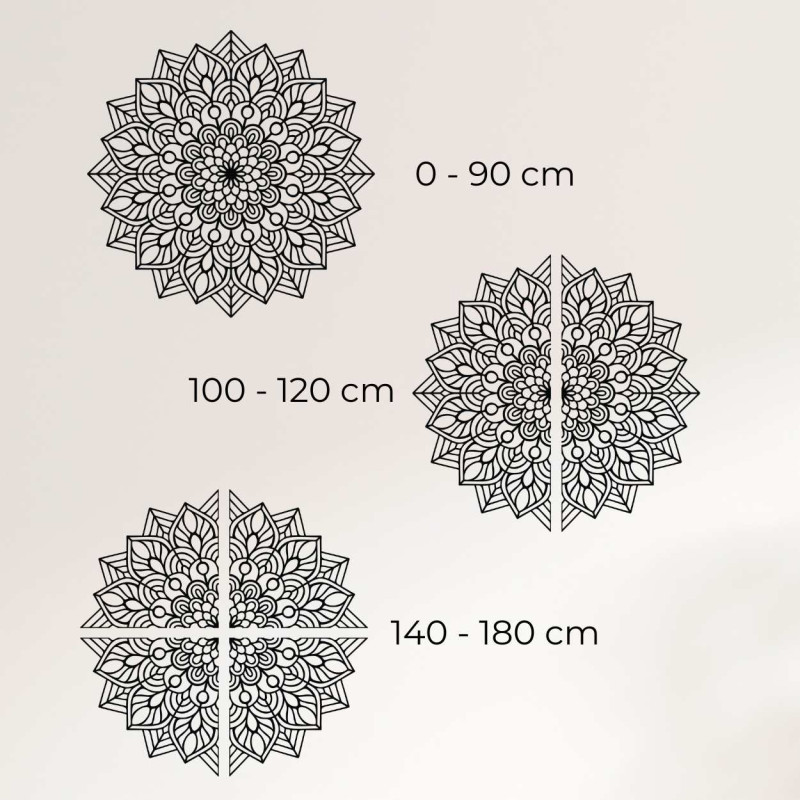 Mandala din lemn pe perete, energie armonioasă...