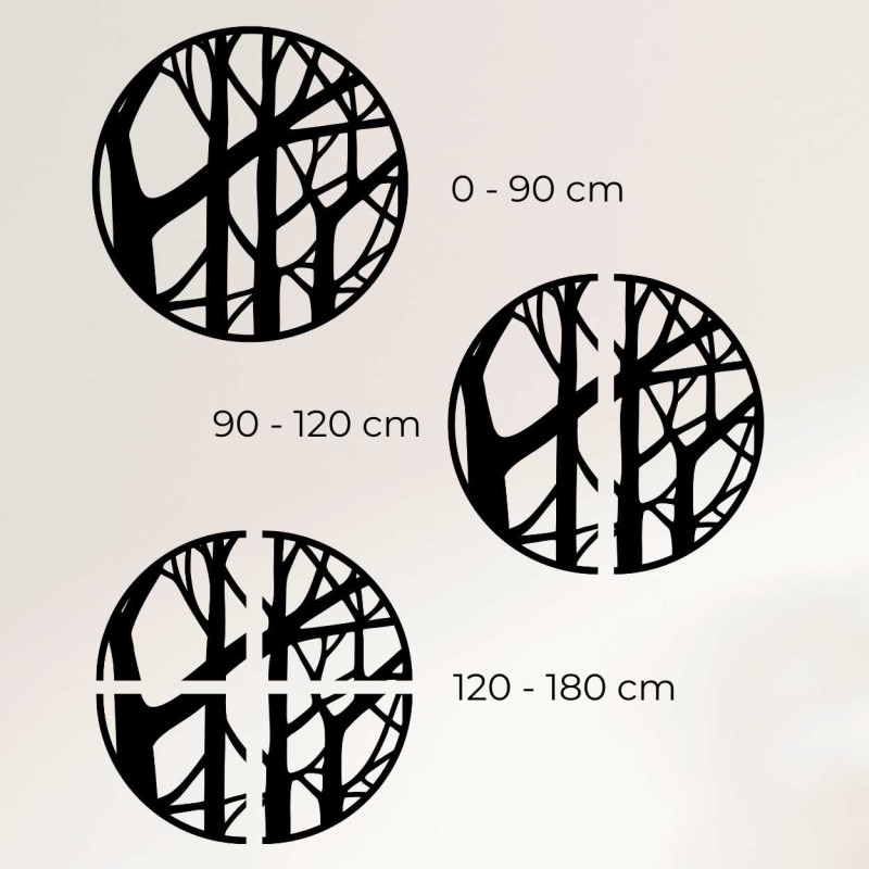 Desen tehnic al decorațiunii cu diametre în centimetri