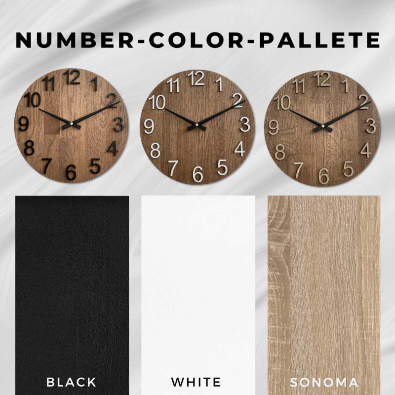 Ceas elegant din lemn pentru sufragerie - TORGGENT