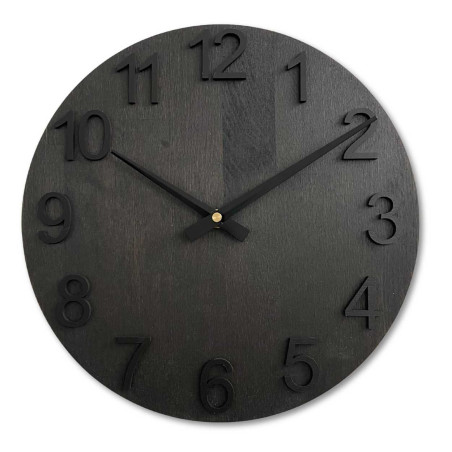 Ceas de perete cu cadran curat din lemn și ace subțiri Ceas de perete cu cadran curat din lemn și ace subțiri