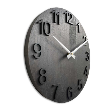 Ceas de perete simplu cu bază din lemn, fără cifre Ceas de perete simplu cu bază din lemn, fără cifre