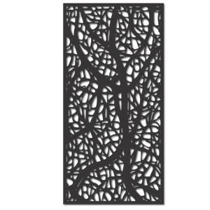 Tablou sculptat în lemn cu motiv floral pentru perete, decor pentru sufragerie și interior. 2