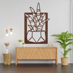 Ceas de perete circular din lemn cu o textură fină a suprafeței.