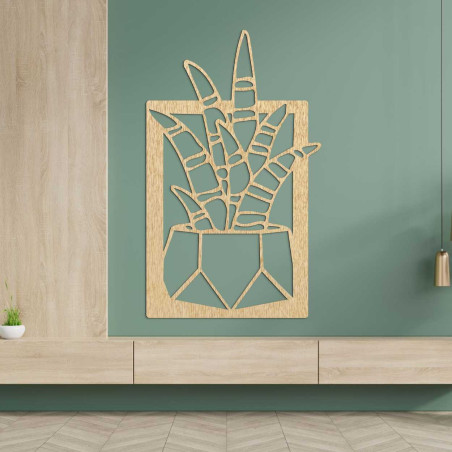 Ceas circular din lemn, conceput pentru a fi agățat pe perete.