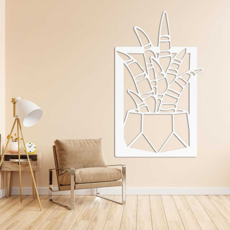 Ceas de perete din lemn cu o formă circulară netedă și un centru contrastant.