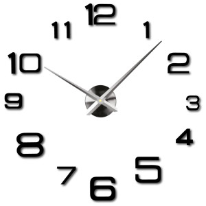 ceas de perete 3D autocolant DIY - DESING