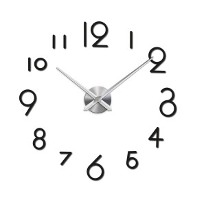 Ceas de perete negru pentru sufragerie