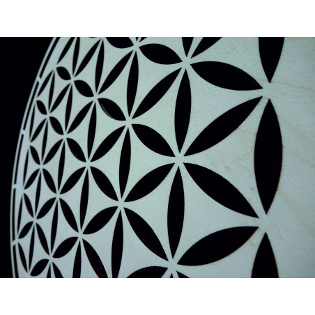 Mandala din lemn, decorațiune de perete - HAAMONY