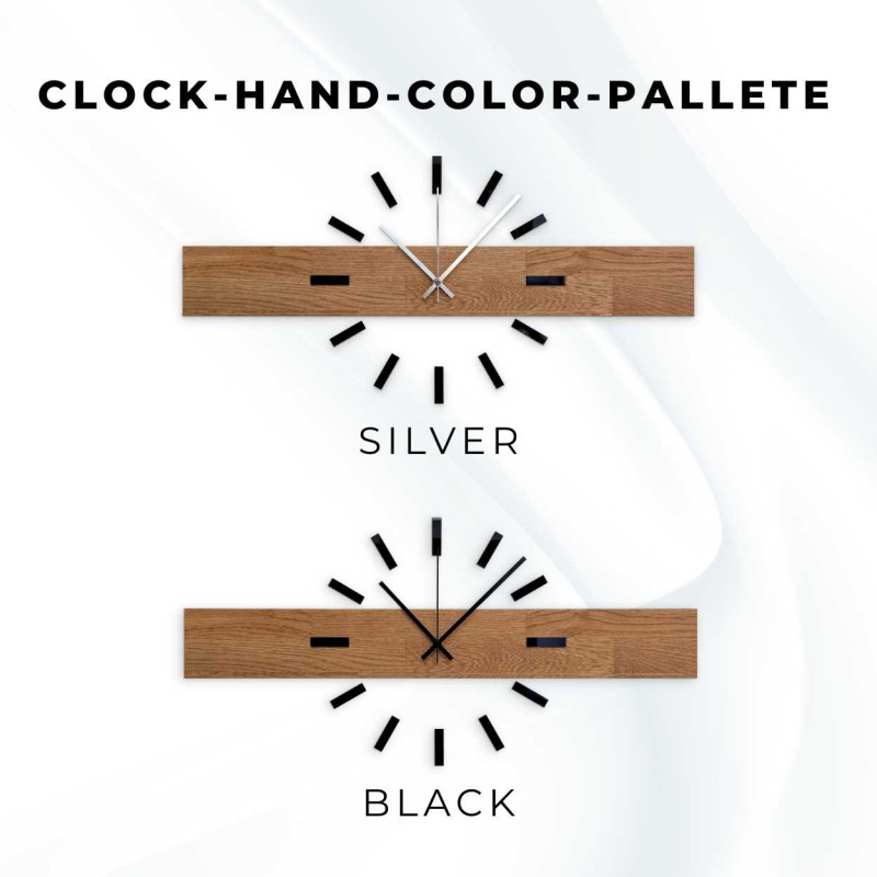 Ceas de lemn simplu și ieftin ca decor universal de perete.