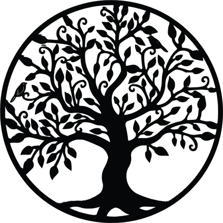 Pictură murală din lemn - Arborele Vieții simbolizează creșterea Pictură murală din lemn - Arborele Vieții simbolizează creșterea