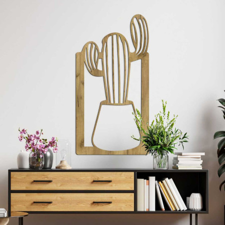 Pictură minimalistă pe lemn pentru orice interior, motiv natural - DUIO