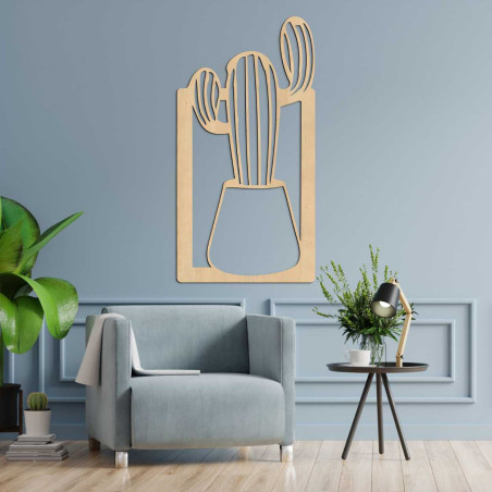 Pictură minimalistă pe lemn pentru orice interior, motiv natural - DUIO