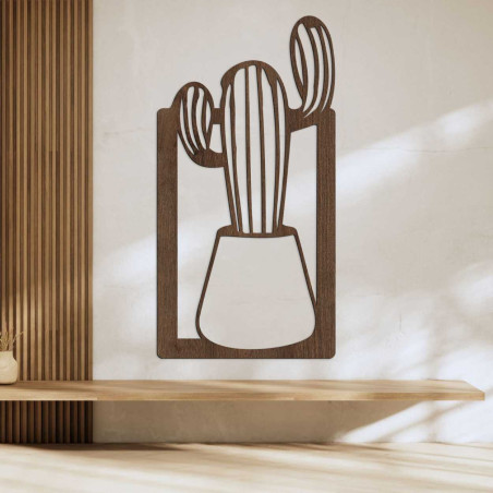 Pictură minimalistă pe lemn pentru orice interior, motiv natural - DUIO